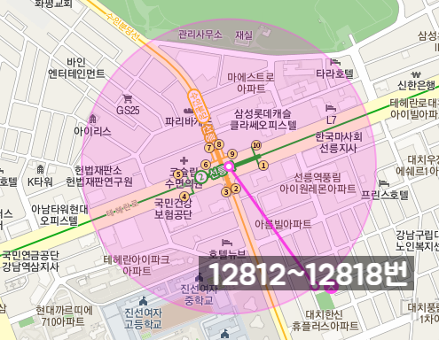 [자동매칭]강남구 대치동 인근 월주차 안내(어플에서 결제후 이용 가능) 대표 이미지