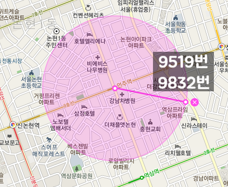 [자동매칭]강남구 역삼동 인근 월주차 안내(어플에서 결제후 이용 가능) 대표 이미지