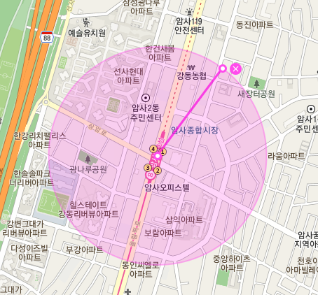 [자동매칭]강동구 암사역 인근 월주차 안내(어플에서 결제 후 이용 가능) 대표 이미지