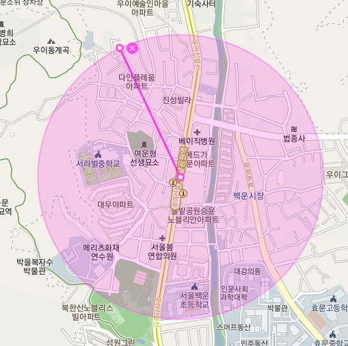 [자동매칭]강북구 우이동 솔밭공원역 인근 월주차 안내(어플에서 결제 후 이용 가능) 대표 이미지