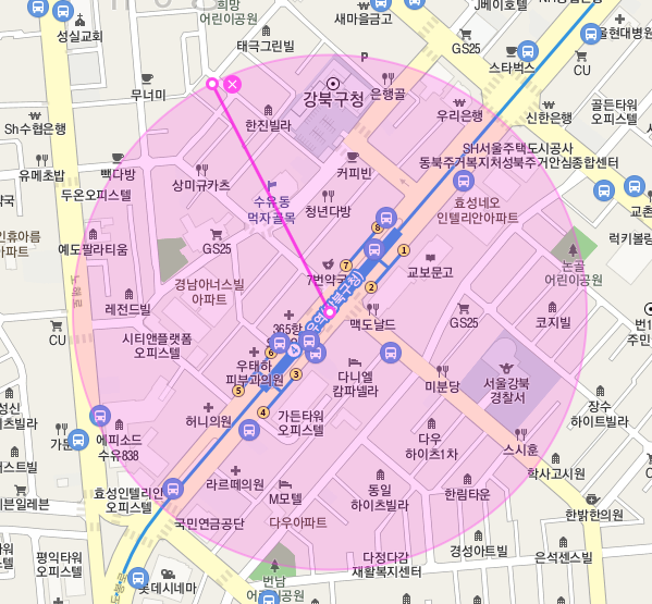 [자동매칭]강북구 수유동 수유역 인근 월주차 안내(어플에서 결제 후 이용 가능) 대표 이미지
