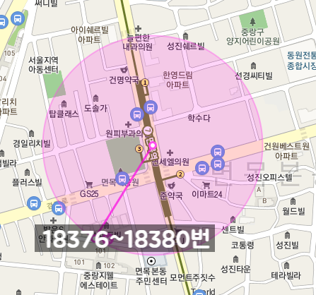 [자동매칭]중랑구 면목동 면목역 인근 월주차 안내(어플에서 결제 후 이용 가능) 대표 이미지