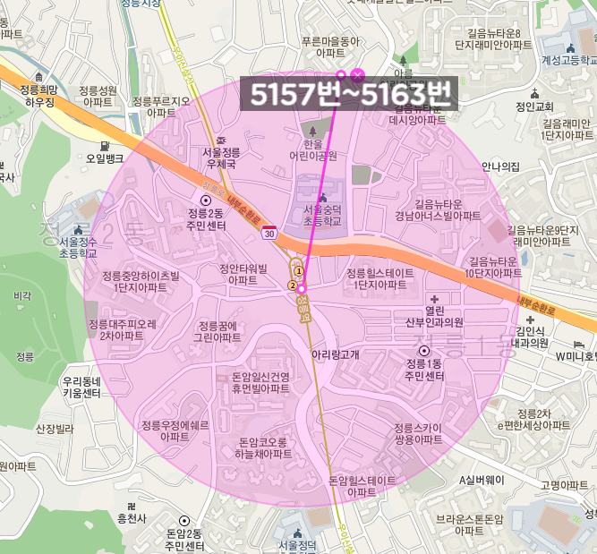[자동매칭]성북구 정릉동 정릉역 인근 월주차 안내(어플에서 결제 후 이용 가능) 대표 이미지