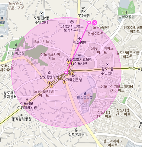 [자동매칭]동작구 노량진동 장승배기역 인근 월주차 안내(어플에서 결제 후 이용 가능) 대표 이미지