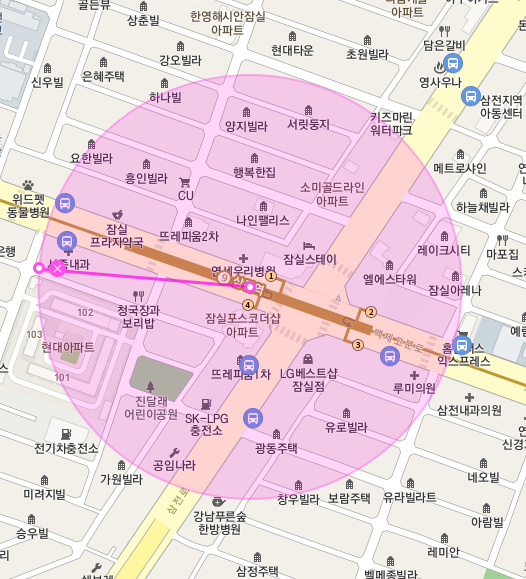 [자동매칭]송파구 잠실동 삼전역 월주차 안내(어플에서 결제 후 이용 가능) 대표 이미지