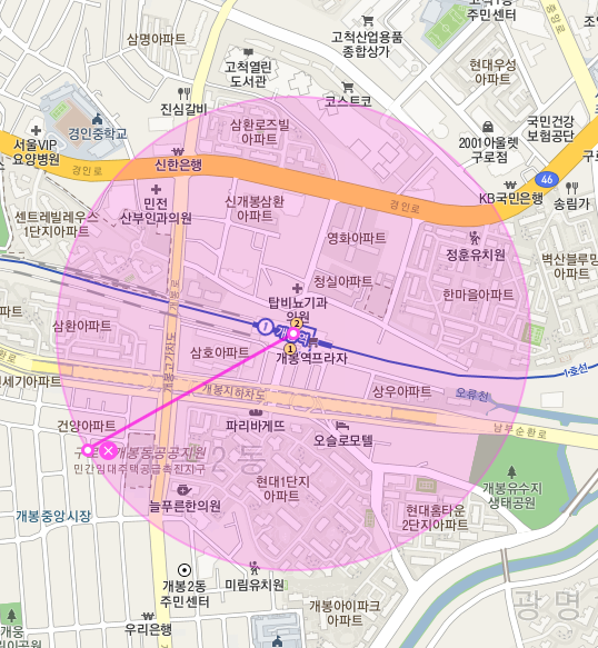 [자동매칭]구로구 개봉동 개봉역 월주차 안내(어플에서 결제 후 이용 가능) 대표 이미지