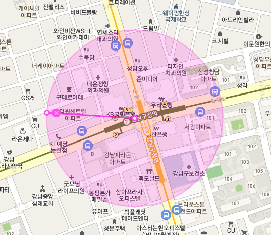 [자동매칭]강남구 논현동 강남구청역 월주차 안내(어플에서 결제 후 이용 가능) 대표 이미지