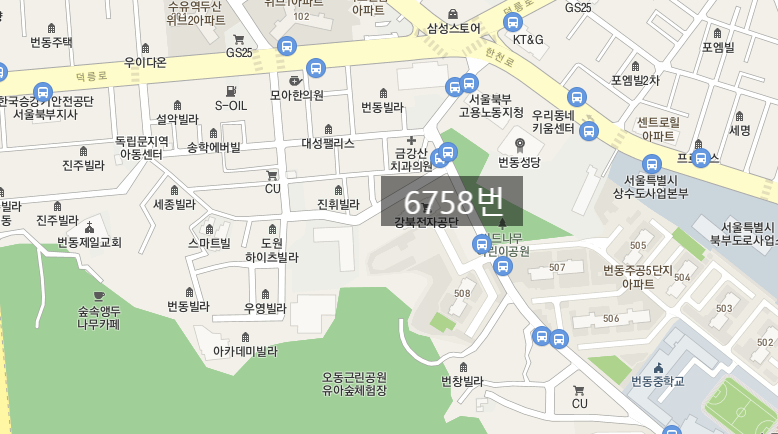 [자동매칭]강북구 번동 월주차 안내(어플에서 결제 후 이용 가능) 대표 이미지