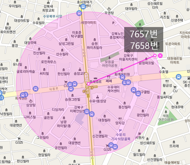 [자동매칭]강북구 수유동 화계역 월주차 안내(어플에서 결제 후 이용 가능) 대표 이미지