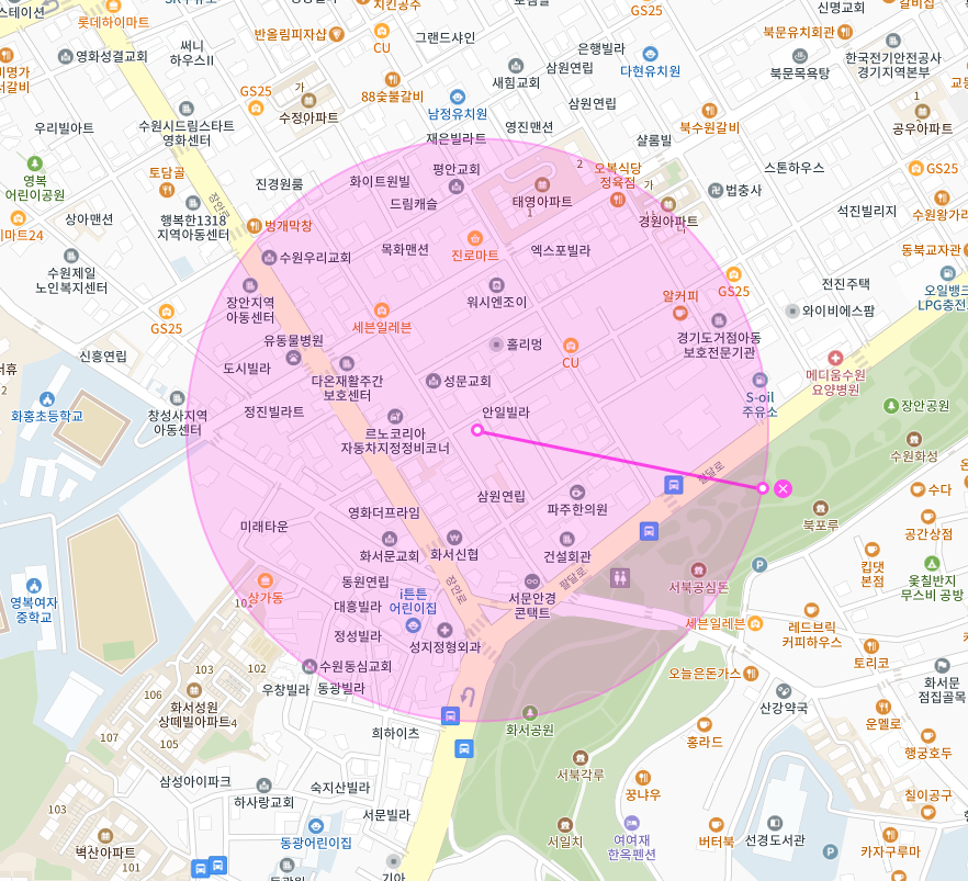 경기 수원시 장안구 영화동 장안공원 수원화성 주차장ㅣ정기권, 월주차ㅣ영화동 월주차 이 자리가 딱!