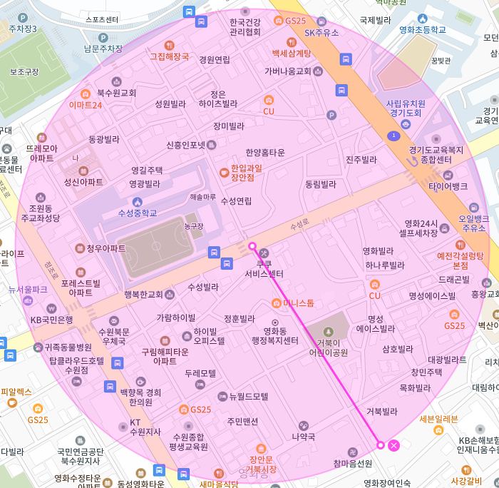 경기도 수원시 장안구 영화동 수원종합운동장 경기대학교 부근 월주차, 월정기권ㅣ주만사로 속이 뻥 뚫리는 주차난 해결