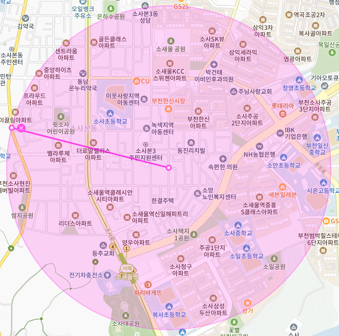 경기도 부천시 소사본동 소새울역 부천한신시장 부근 월주차, 월정기권은 주만사 특가 정보 보기!!