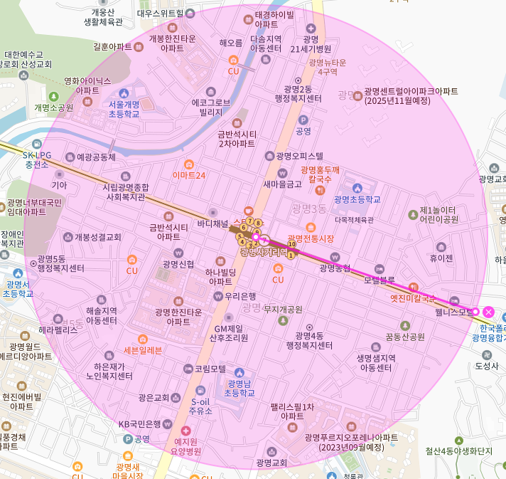 경기도 광명시 광명동 광명사거리역 부근 월주차, 월정기권 | 출퇴근기 땀 홍수가 싫은 여러분 여기 보세요!!
