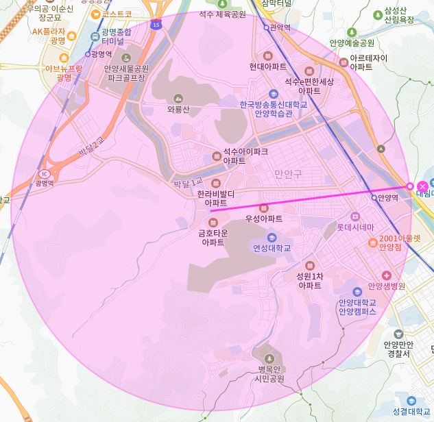경기도 안양시 만안구 박달동 연성대학교 안양역 부근 월주차, 월정기권 | 주차가 쉬워집니다!!