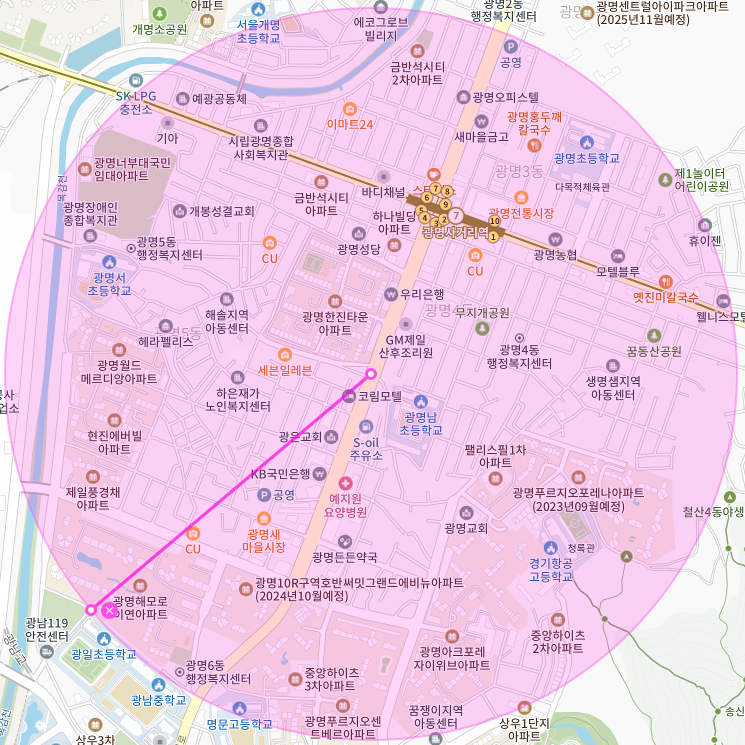 경기도 광명시 광명동 광명사거리역 새마을시장 부근 월주차, 월정기권 | 주만사가 있어서 참 다행이다!!