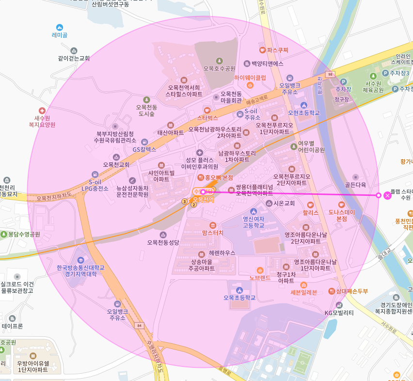 경기도 수원시 권선구 오목천동 오목천역 황구지천 부근 월주차, 월정기권 | 주만사 안쓸 명분이 없죠!!