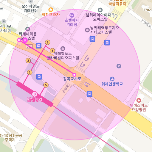 성남시 수정구 창곡동 월주차, 남위례역 도보 2분 거리 초역세권!