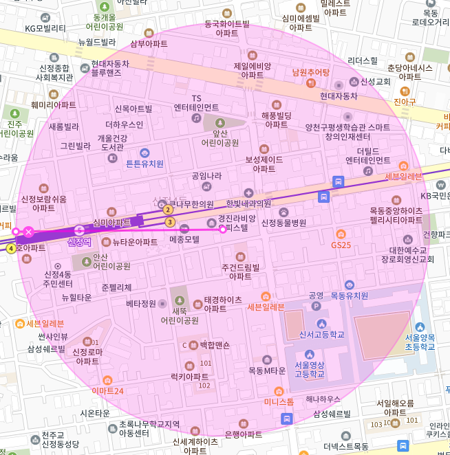 서울 양천구 신정동 | 월주차 정기권 | 전일제 | 신정역 인근 주차장