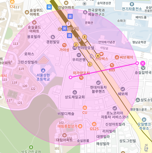 서울 동작구 상도동 | 월주차 정기권 | 전일제 | 숭실대입구역 인근 주차장