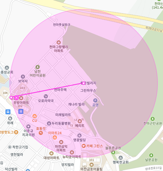 서울 송파구 마천동 | 월주차 정기권 | 전일제 | 천마근린공원 인근 주차장