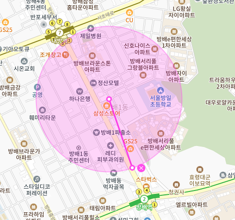 서초구 방배동 월주차장 / 월 174,000원