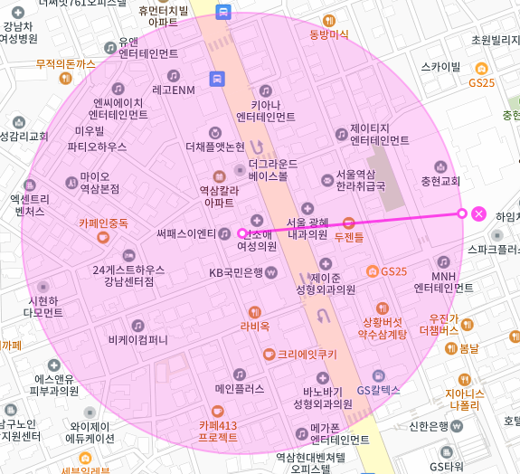 서울 강남구 역삼동 | 월주차 정기권 | 전일제 | 언주역 인근 주차장