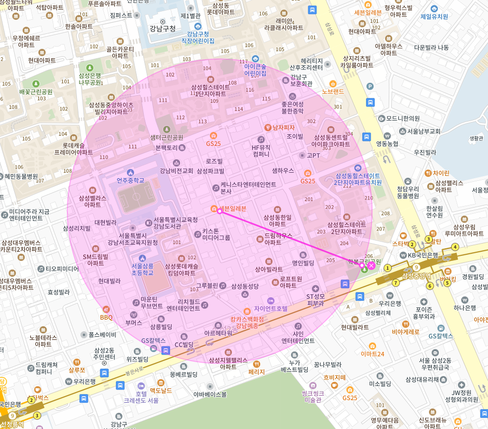 강남구 삼성동 월주차|일 8천원|주만사 월주차|강남구청 인근 월주차장