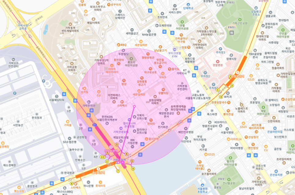 가락시장역 주차 / 송파구 신규 월주차 / 가락동 잠실동 주차 / 주만사