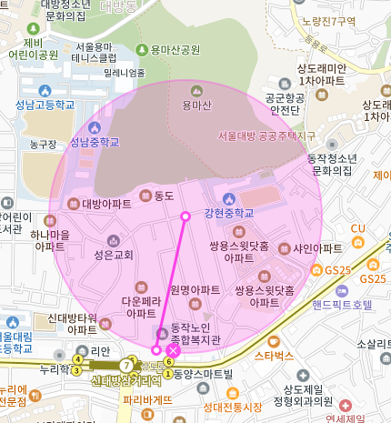 동작구 상도동 월주차|8만원|주만사 월주차|용마산 인근 주차장