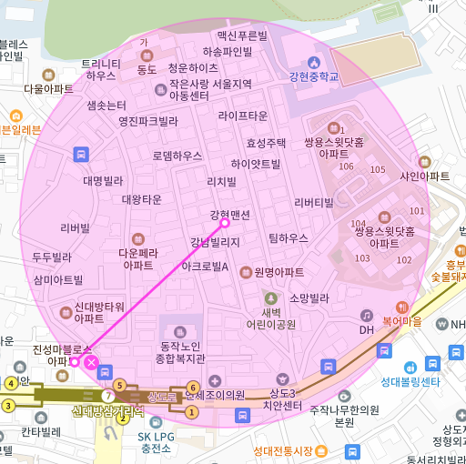 서울 동작구 상도동 | 월주차 정기권 | 주간 | 신대방삼거리역 인근 주차장