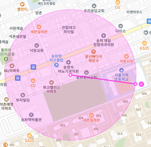서울 송파구 석촌동 | 월주차 정기권 | 전일제 | 서울가락초등학교 인근 주차장