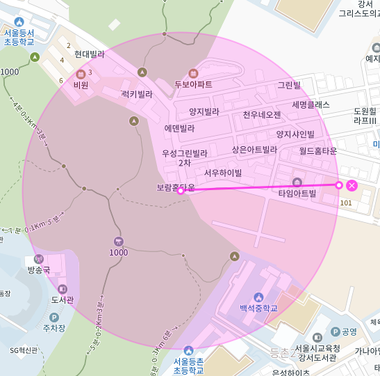 서울 강서구 등촌동 | 월주차 정기권 | 주간 | 백석중학교 인근 주차장