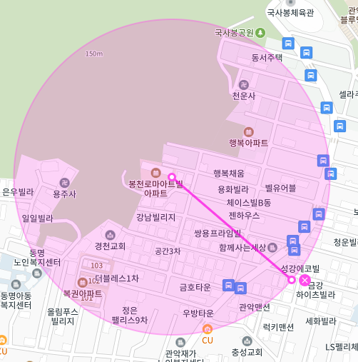 서울 관악구 봉천동 | 월주차 정기권 | 주간 | 국사봉공원 인근 주차장