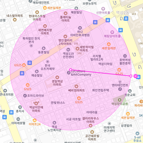 서울 강남구 역삼동 | 월주차 정기권 | 전일제 | 역삼장미공원 인근 주차장