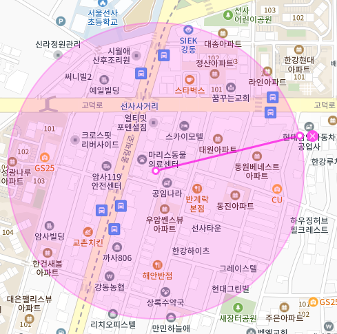 서울 강동구 암사동 | 월주차 정기권 | 주간 | 선사사거리 인근 주차장