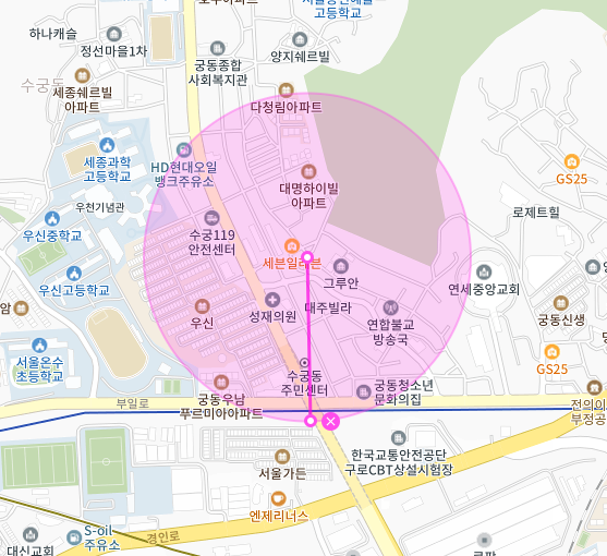 구로구 궁동 월주차|5만5천원|주만사 월주차|세종과학고등학교 인근 주차장