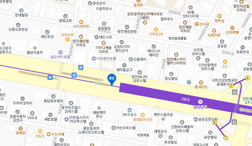 동대문 장안동 월주차│동대문구 천호대로│장한평역 1번출구 롯데하이마트 인근 │월 10만원대