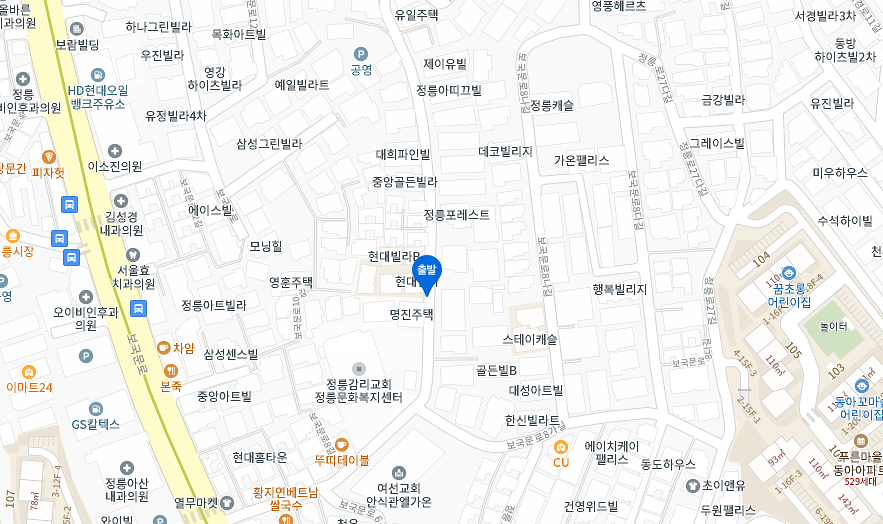 성북구 정릉동 월주차│동대문구 북한산보국문역  │꿈초롱어린이집 인근 │월 10만원대