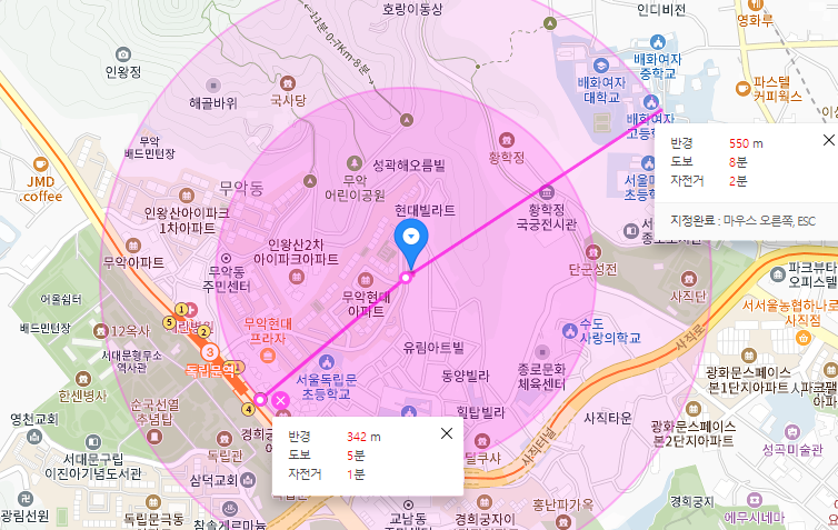 종로구 월주차│행촌동 통일로│독립문역, 무악어린이공원 인근 │월 10만원대