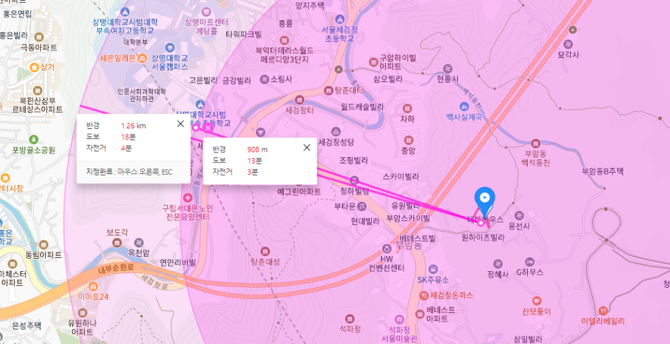 부암동 월주차│종로구 백석동길│상명대학교, 응선사, 정혜사 인근 │월 10만원대