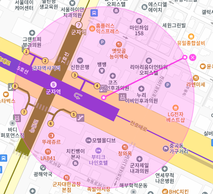 군자역 월주차, 광진구 중곡동 주차장 안내