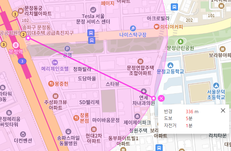 문정동 월주차 문정역 2번 출구 인근 꿀주차장
