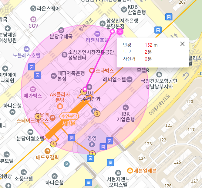 서현역 월주차, 리젠시 호텔 인근 기계식 주차장 안내
