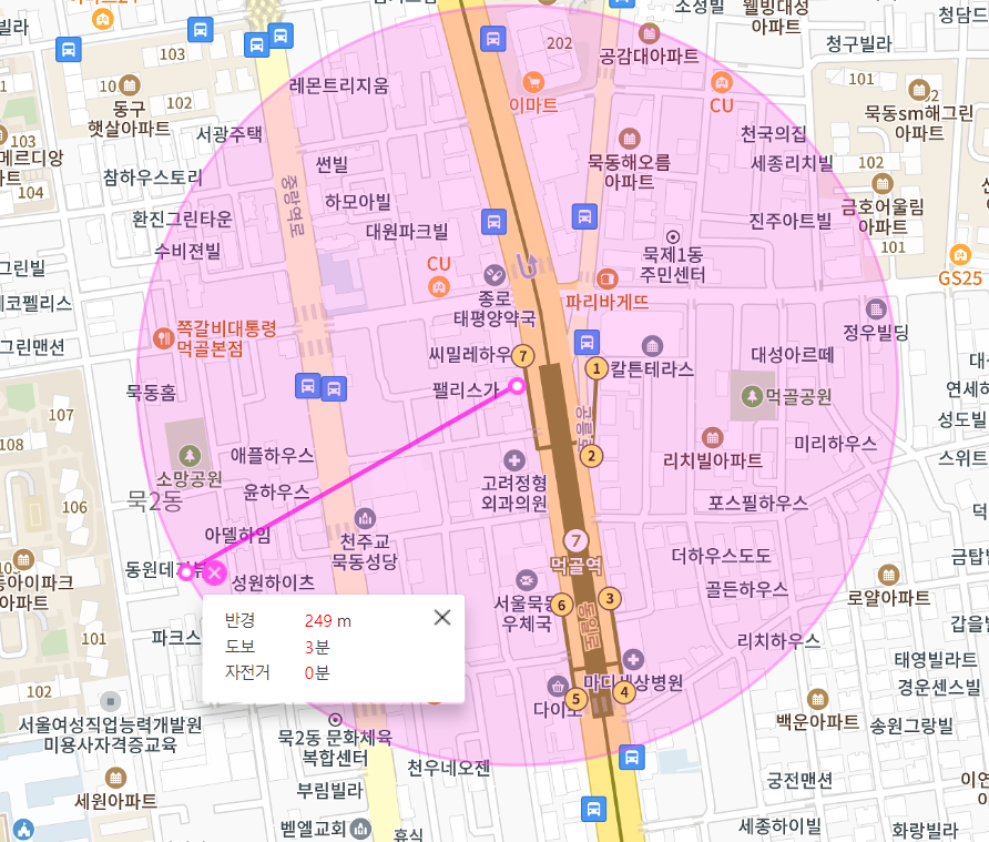 편리한 주차 생활 먹골역 월주차 7번 출구 인근