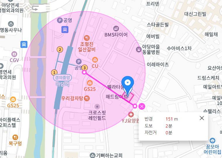쉽고 빠르게 주차 하기 야당역 월주차 3번 출구 인근