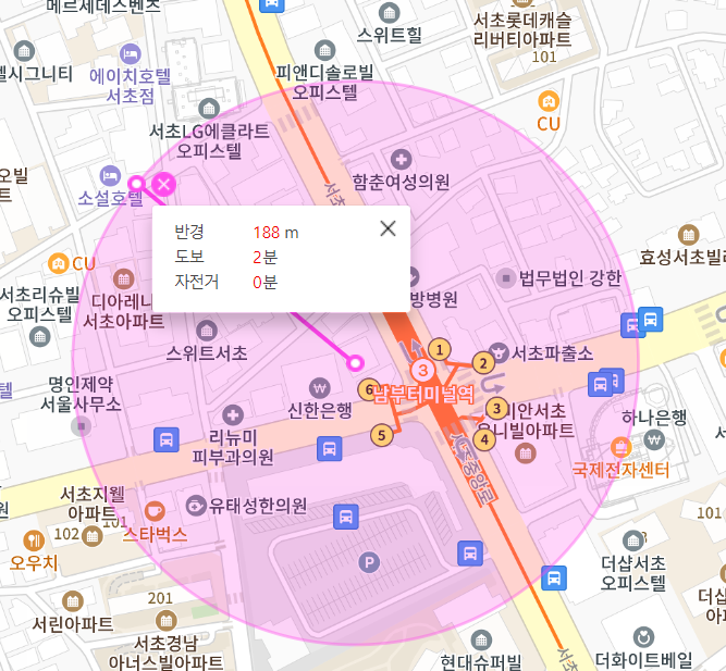 남부터미널역 월주차 6번 출구 인근 주차장 정보 안내