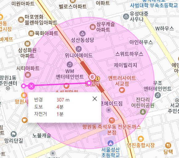편리한 주차 생활 망원역 월주차 2번 출구 인근