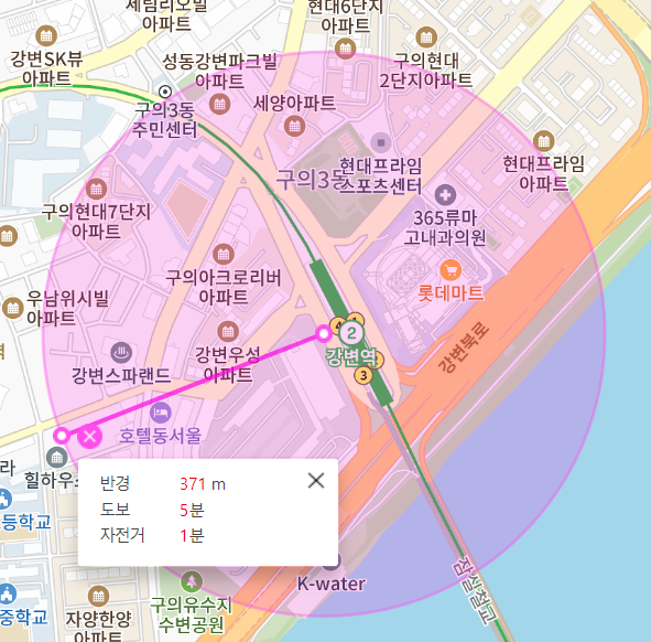 강변역 월주차 4번 출구 인근 편안한 주차