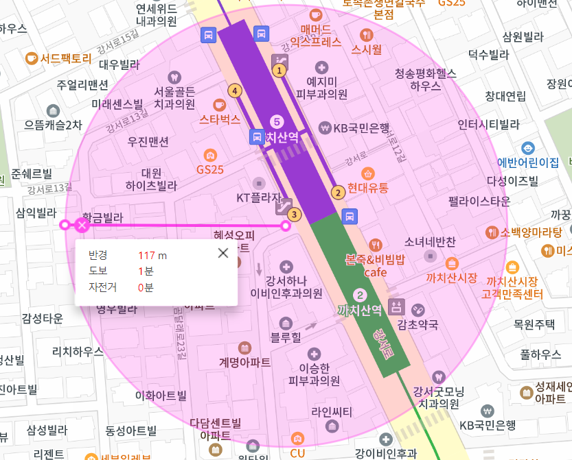 까치산 월주차 까치산역 3번 출구 인근