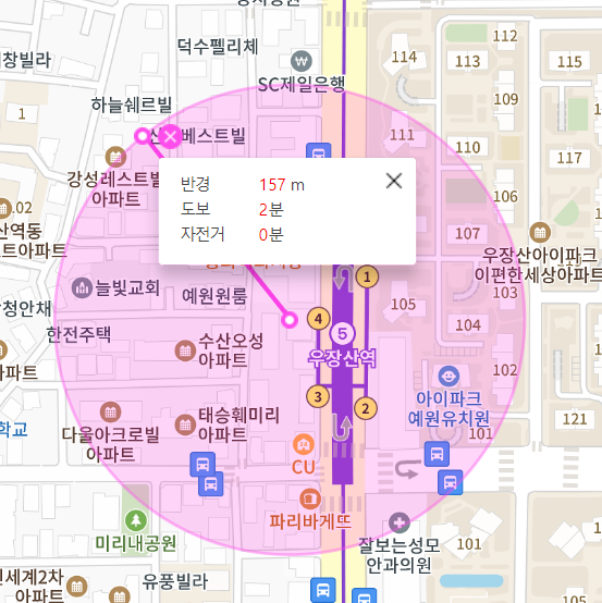 내발산동 월주차 우장산역 4번 출구 기계식 주차장